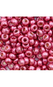 Miyuki rocailles Perlen 6/0 - Duracoat galvanized magenta pink 6-4219